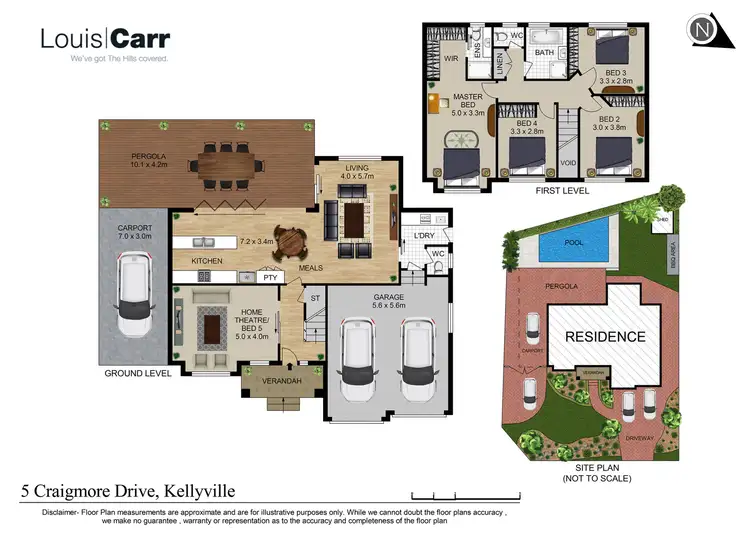 Floorplan of Homely house listing, 5 Craigmore Drive, Kellyville NSW 2155