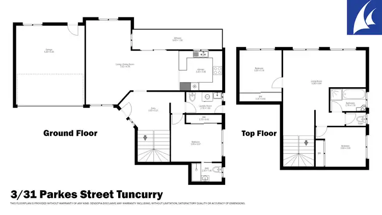 Floorplan of Homely townhouse listing, 3/31 Parkes Street, Tuncurry NSW 2428