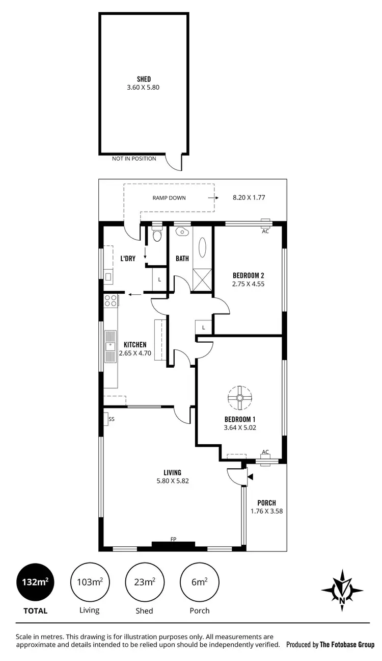 Floorplan of Homely house listing, 53a Gladstone Road, Mile End SA 5031
