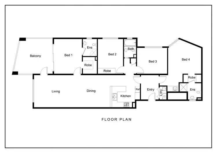 Floorplan of Homely unit listing, 702/27 River Street, Mackay QLD 4740