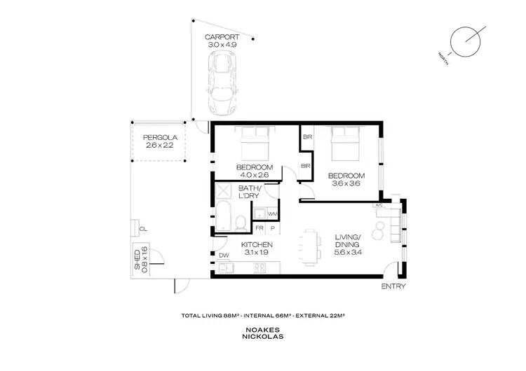 Floorplan of Homely unit listing, 4/7 Charles Street, Plympton SA 5038