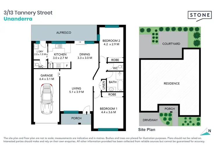 Floorplan of Homely villa listing, 3/13 Tannery Street, Unanderra NSW 2526