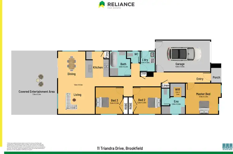 Floorplan of Homely house listing, 11 Triandra Drive, Brookfield VIC 3338