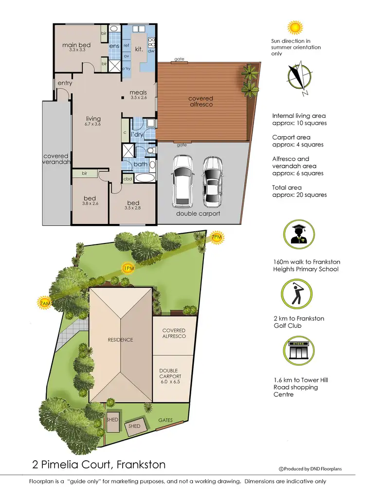 Floorplan of Homely house listing, 2 Pimelia Court, Frankston VIC 3199