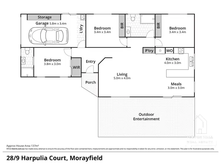 Floorplan of Homely house listing, 28/9 Harpulia Court, Morayfield QLD 4506
