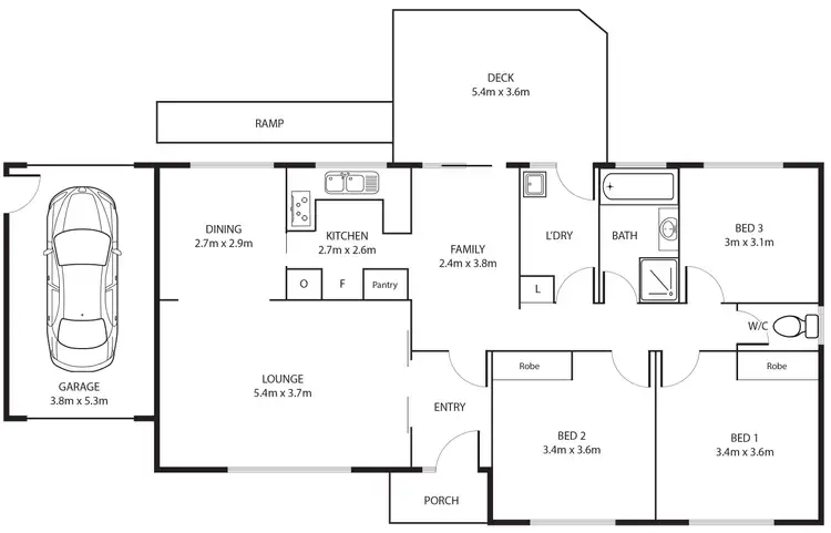 Floorplan of Homely house listing, 16 Kingsbury Street, Gowrie ACT 2904