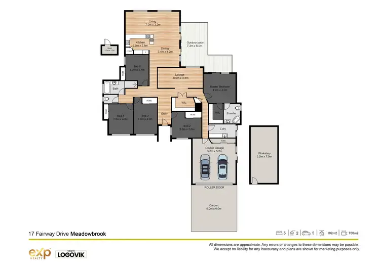 Floorplan of Homely house listing, 17 Fairway Drive, Meadowbrook QLD 4131