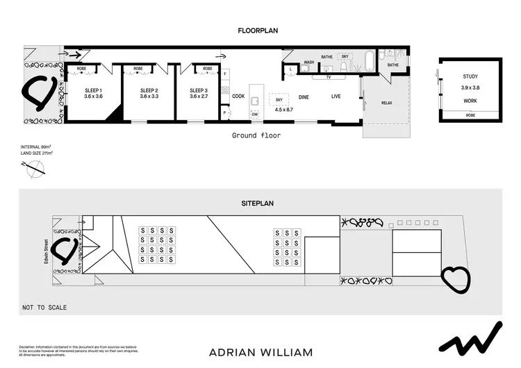 Floorplan of Homely house listing, 34 Edwin Street, Tempe NSW 2044