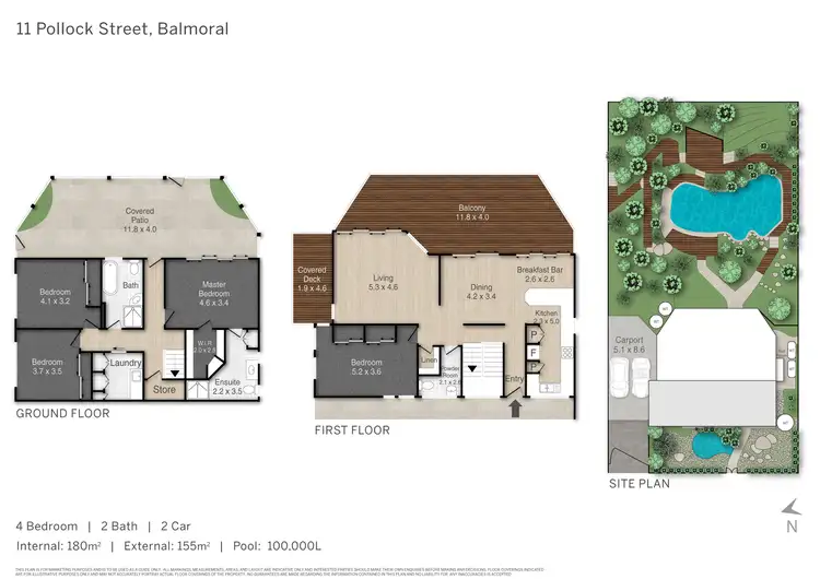Floorplan of Homely house listing, 11 Pollock Street, Balmoral QLD 4171