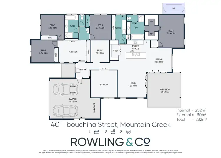 Floorplan of Homely house listing, 40 Tibouchina Street, Mountain Creek QLD 4557