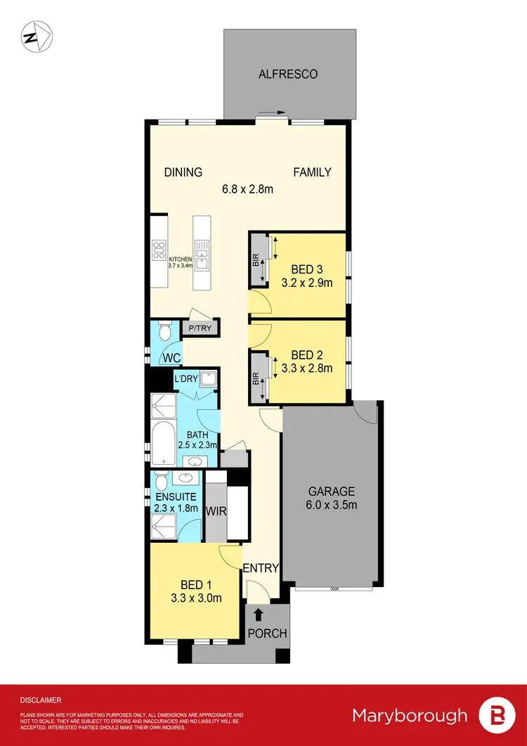 Floorplan of Homely house listing, 1/175A Park Road, Maryborough VIC 3465
