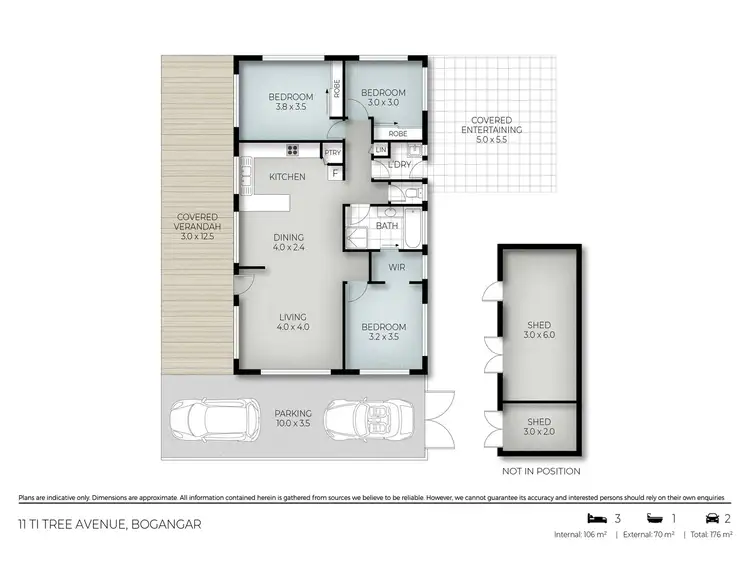 Floorplan of Homely house listing, 11 Ti Tree Avenue, Bogangar NSW 2488