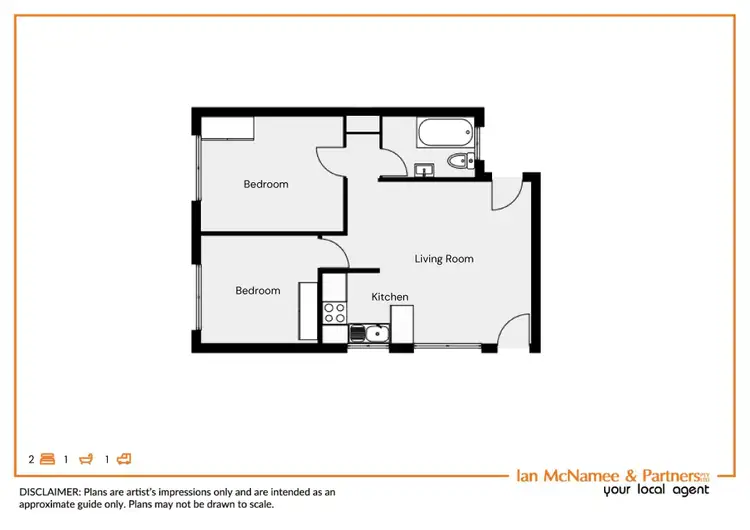 Floorplan of Homely unit listing, 4/81 Collett Street, Queanbeyan NSW 2620