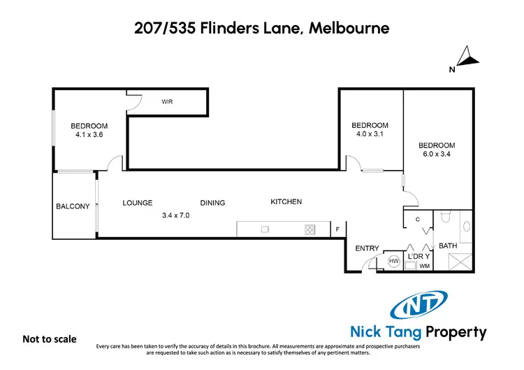 Floorplan of Homely apartment listing, 207/535 Flinders Lane, Melbourne VIC 3000