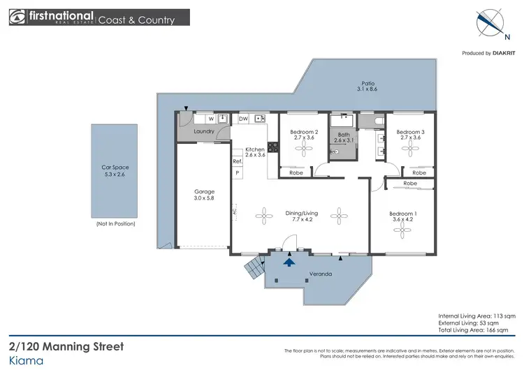 Floorplan of Homely villa listing, 2/120 Manning Street, Kiama NSW 2533