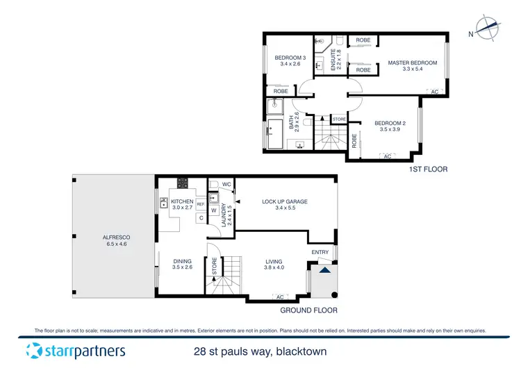 Floorplan of Homely townhouse listing, 28 St Pauls Way, Blacktown NSW 2148
