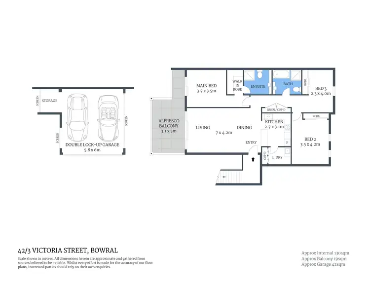 Floorplan of Homely apartment listing, 42/3 Victoria Street, Bowral NSW 2576