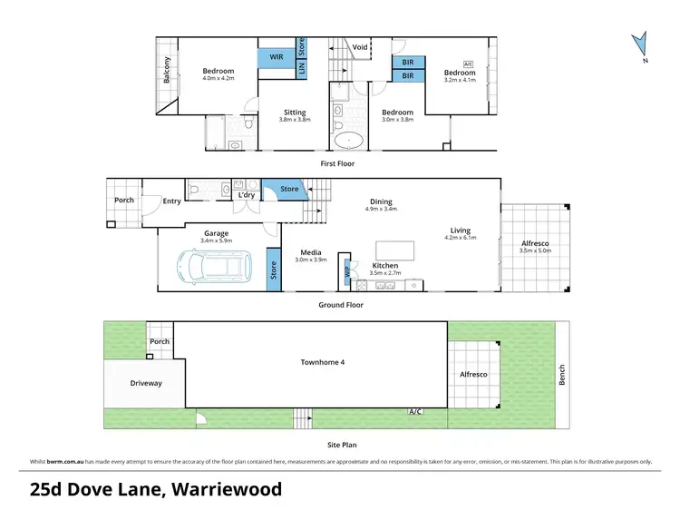 Floorplan of Homely townhouse listing, 25d Dove Lane, Warriewood NSW 2102
