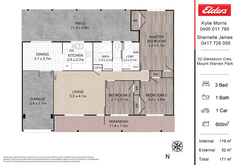 Floorplan of Homely house listing, 22 Glendevon Crescent, Mount Warren Park QLD 4207