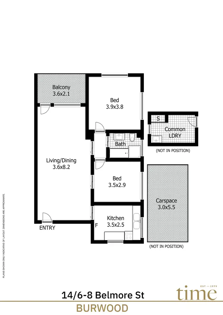 Floorplan of Homely apartment listing, 14/6-8 Belmore Street, Burwood NSW 2134