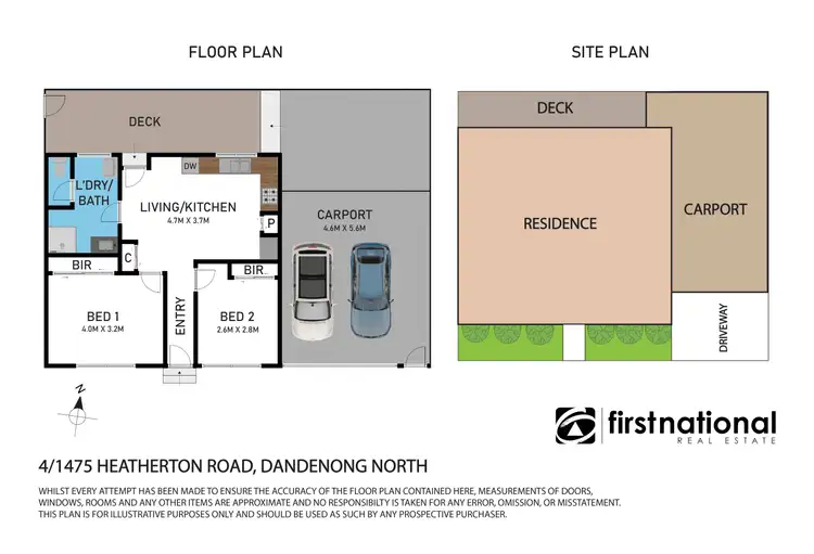 Floorplan of Homely unit listing, 4/1475 Heatherton Road, Dandenong North VIC 3175