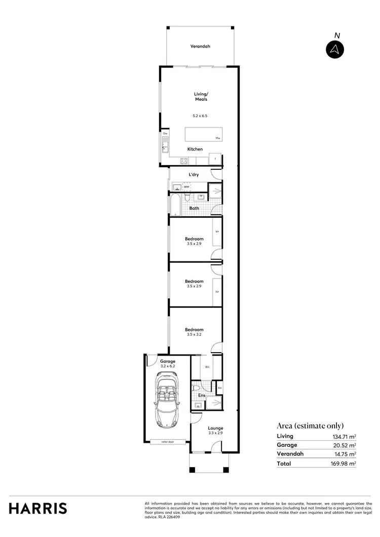 Floorplan of Homely house listing, 127A Reid Avenue, Hectorville SA 5073
