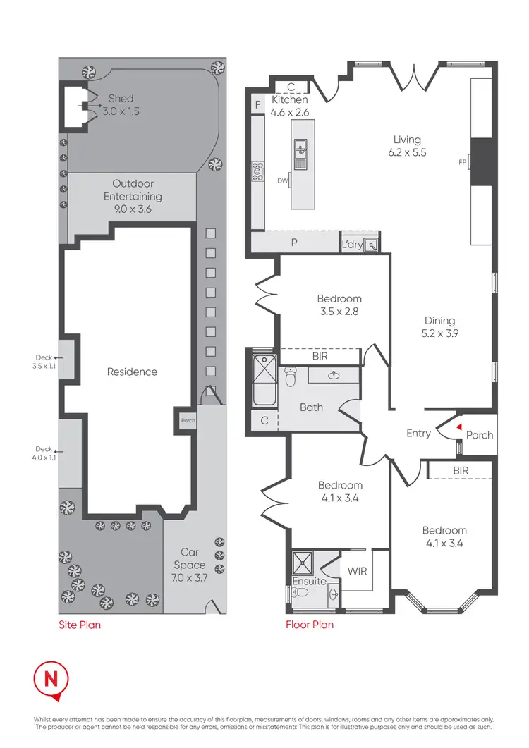 Floorplan of Homely house listing, 9a Agg Street, Newport VIC 3015