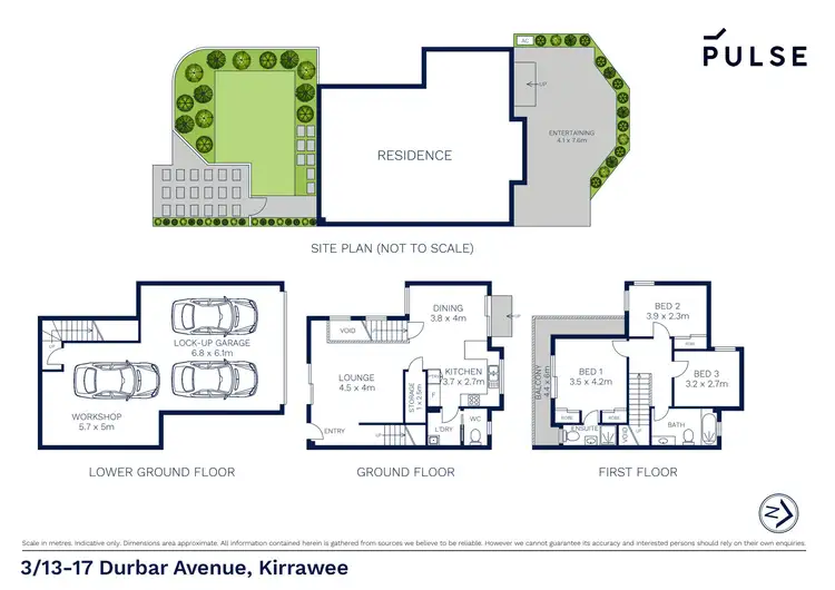 Floorplan of Homely townhouse listing, 3/13-17 Durbar Avenue, Kirrawee NSW 2232
