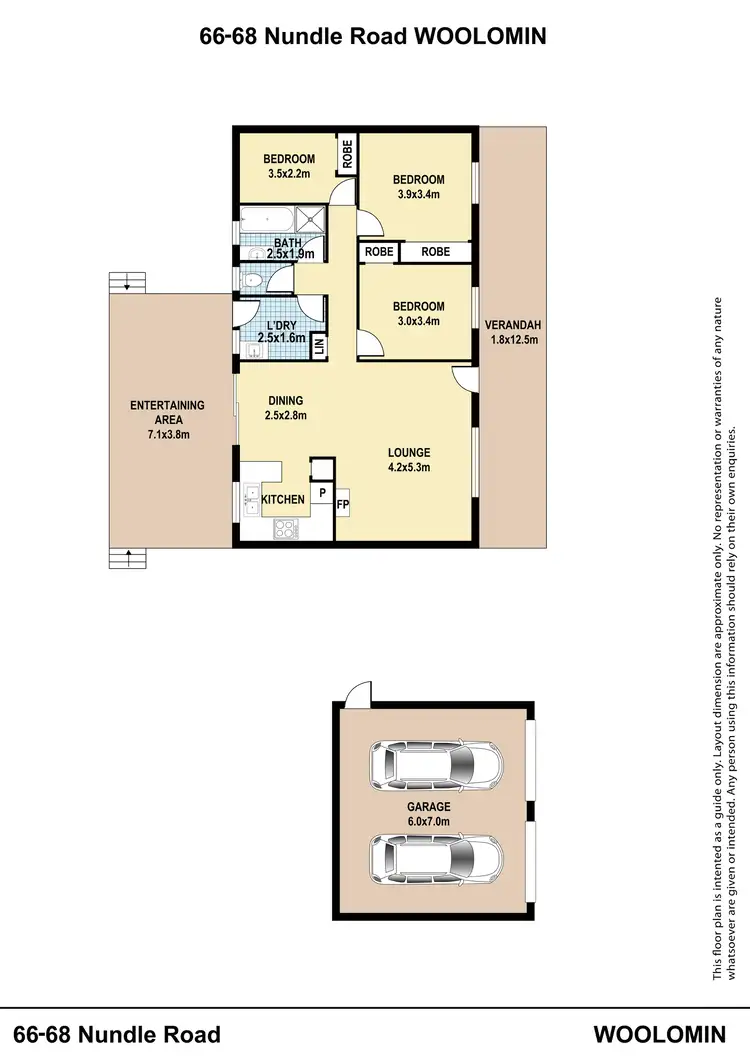 Floorplan of Homely house listing, 66-68 Nundle Road, Tamworth NSW 2340