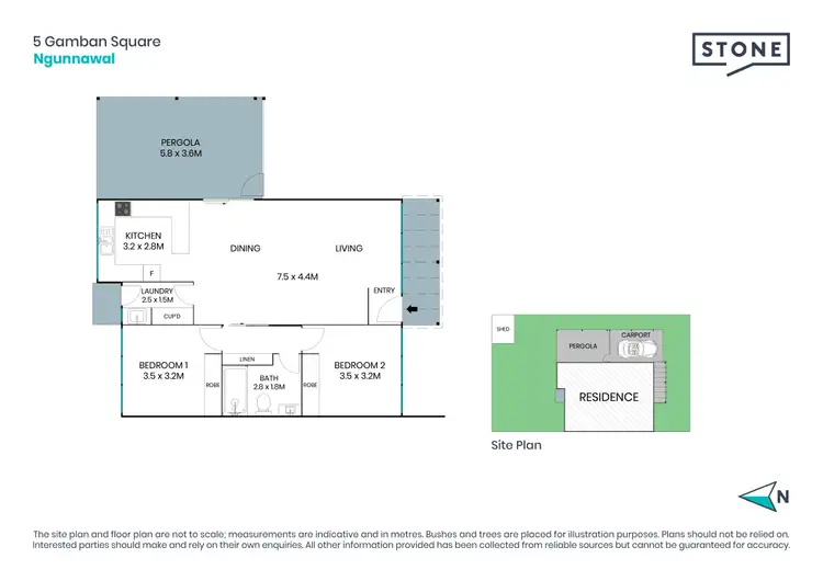 Floorplan of Homely house listing, 5 Gamban Square, Ngunnawal ACT 2913
