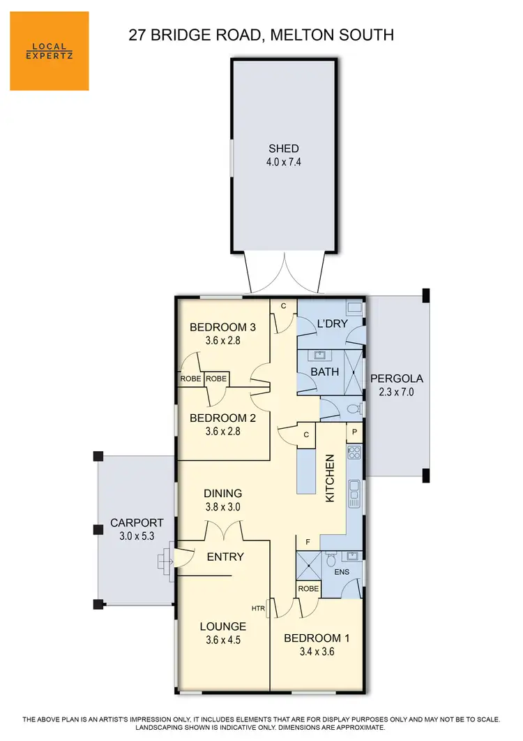 Floorplan of Homely house listing, 27 Bridge Road, Melton South VIC 3338