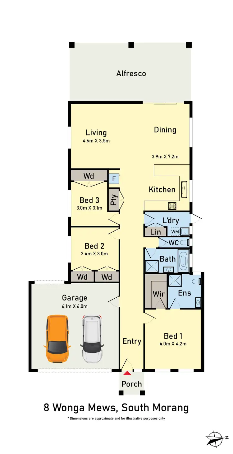 Floorplan of Homely house listing, 8 Wonga Mews, South Morang VIC 3752