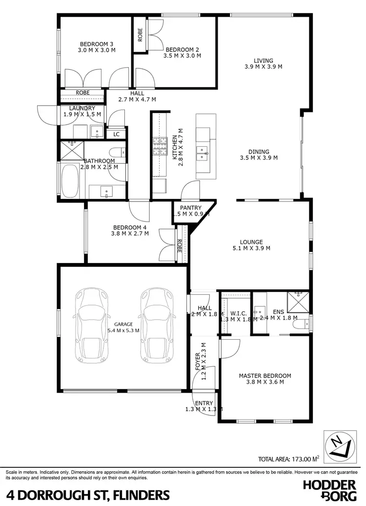 Floorplan of Homely house listing, 4 Dorrough Street, Flinders NSW 2529