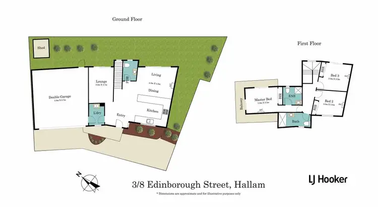 Floorplan of Homely house listing, 3/8 Edinborough Street, Hallam VIC 3803