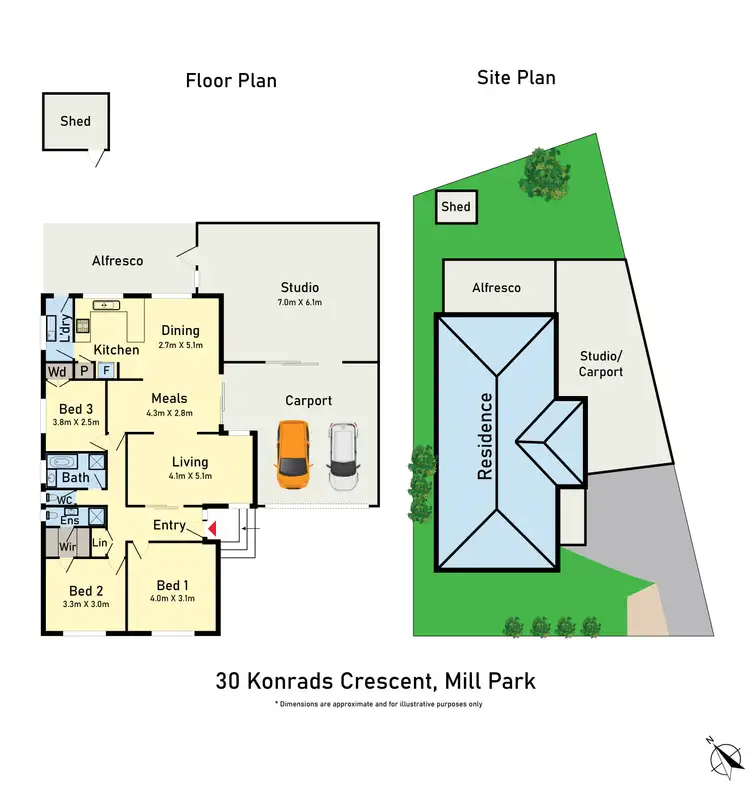 Floorplan of Homely house listing, 30 Konrads Crescent, Mill Park VIC 3082