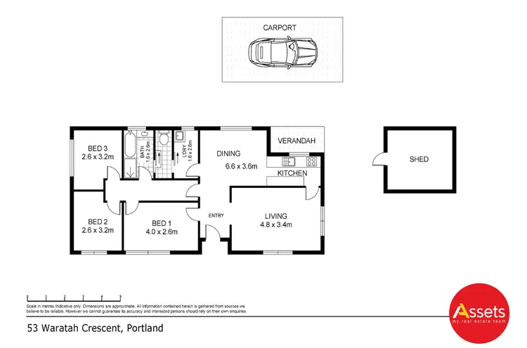 Floorplan of Homely house listing, 53 Waratah Crescent, Portland VIC 3305