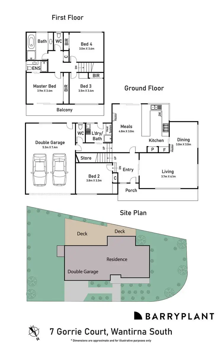 Floorplan of Homely house listing, 7 Gorrie Court, Wantirna South VIC 3152