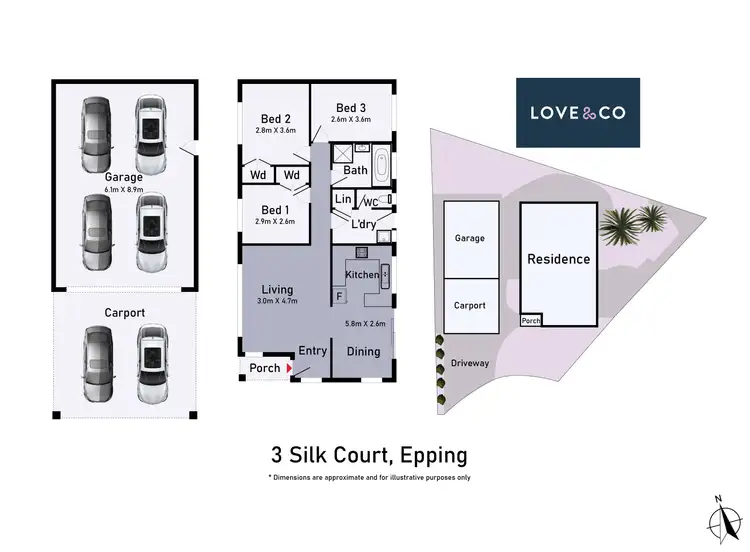 Floorplan of Homely house listing, 3 Silk Court, Epping VIC 3076
