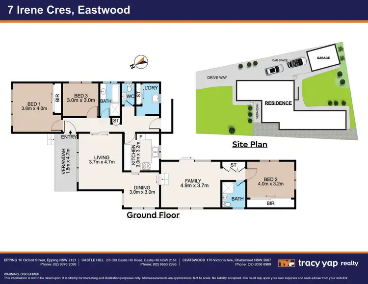 Floorplan of Homely house listing, 7 Irene Crescent, Eastwood NSW 2122