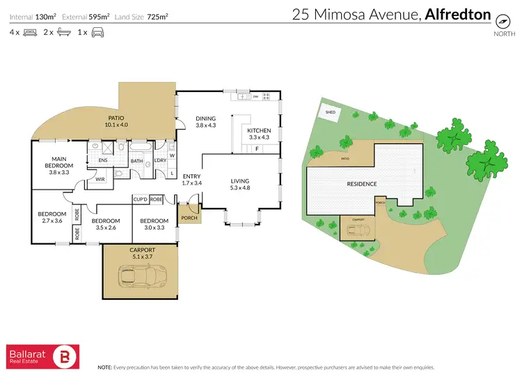 Floorplan of Homely house listing, 25 Mimosa Avenue, Alfredton VIC 3350