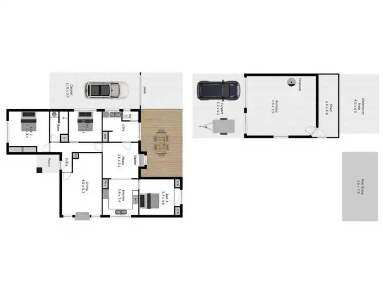 Floorplan of Homely house listing, 15 Wodonga Street, Wodonga VIC 3690