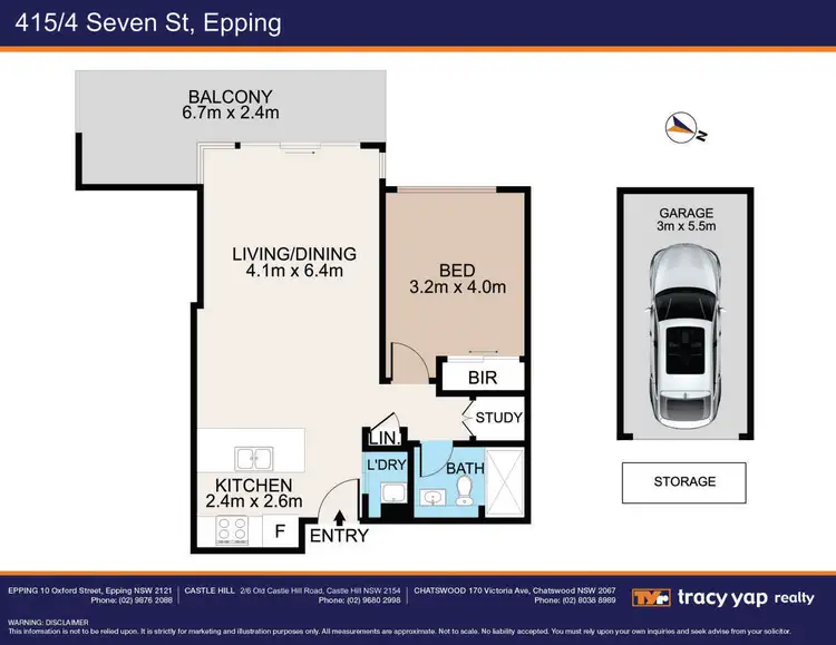 Floorplan of Homely apartment listing, 415/4 Seven Street, Epping NSW 2121