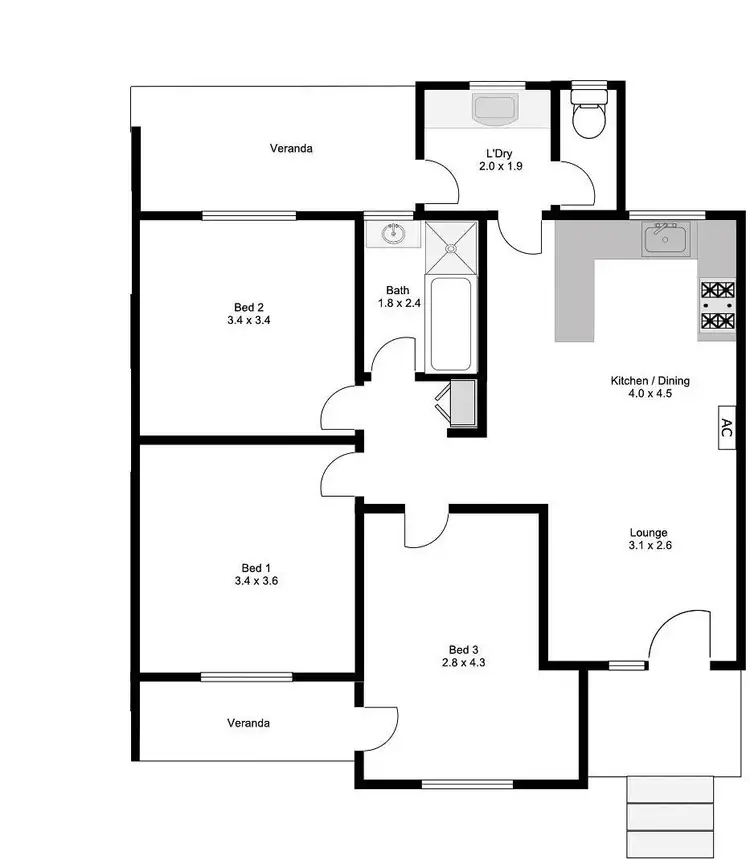 Floorplan of Homely house listing, 17 Martindale Crescent, Port Lincoln SA 5606