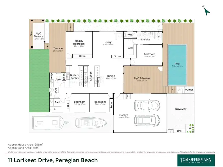 Floorplan of Homely house listing, 11 Lorikeet Drive, Peregian Beach QLD 4573