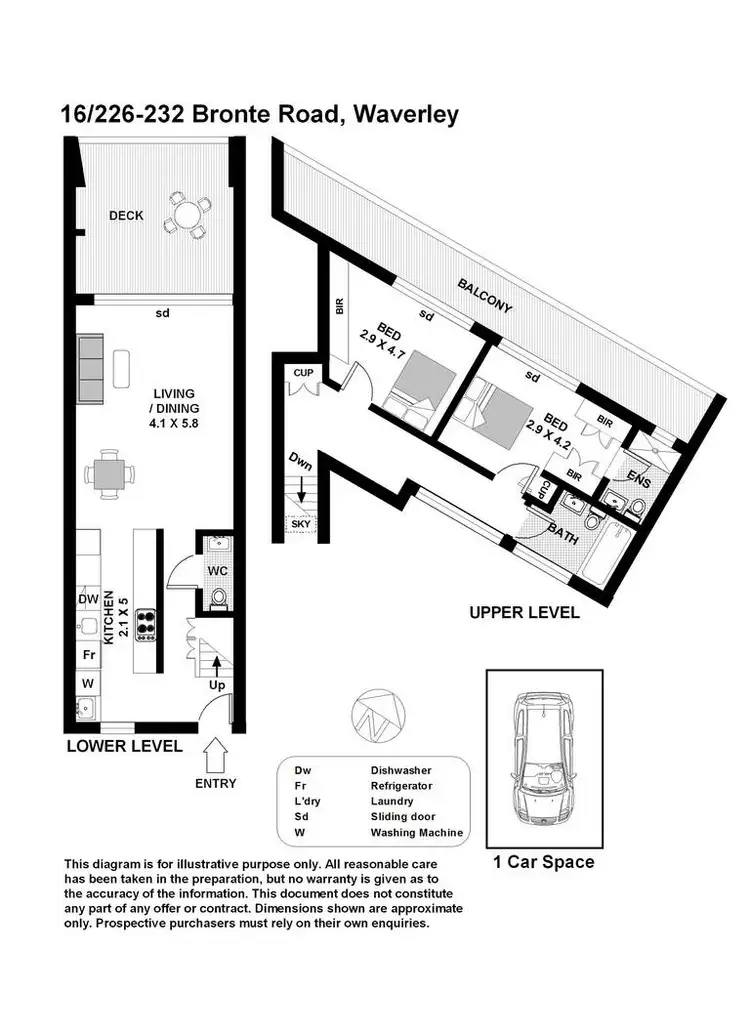 Floorplan of Homely apartment listing, 16/226-232 Bronte Road, Waverley NSW 2024