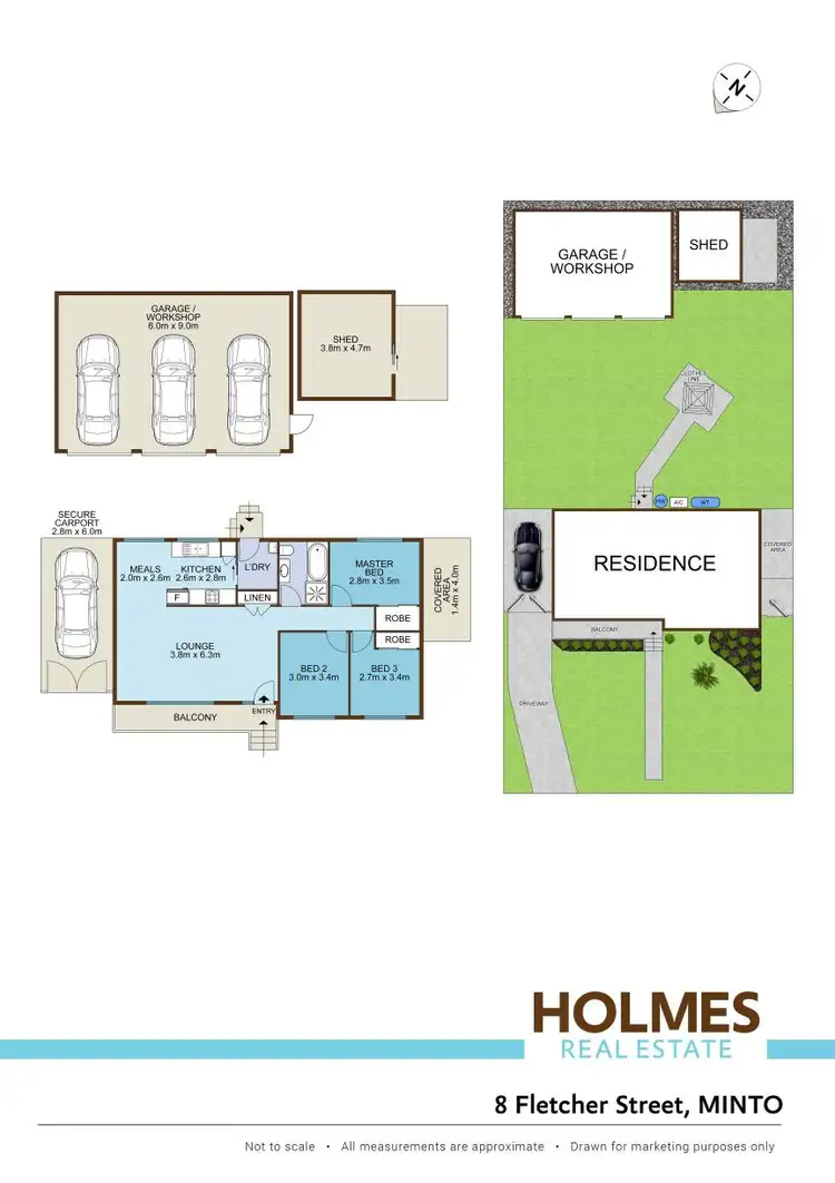 Floorplan of Homely house listing, 8 Fletcher Street, Minto NSW 2566