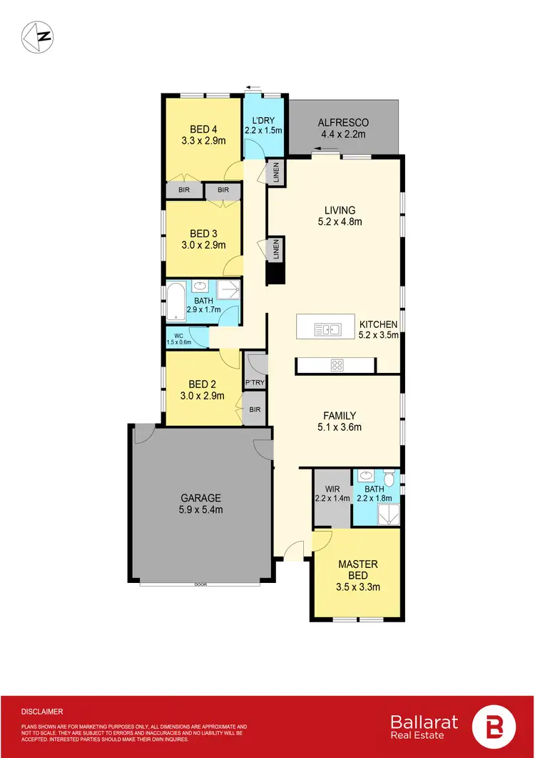 Floorplan of Homely house listing, 129 Shortridge Drive, Lucas VIC 3350