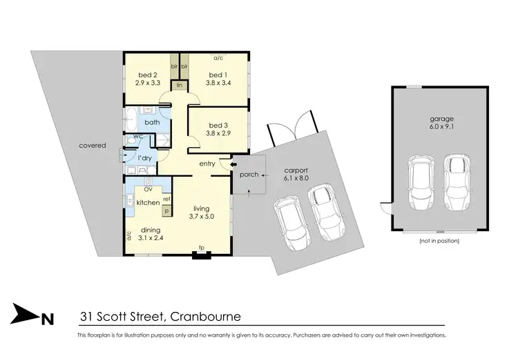 Floorplan of Homely house listing, 31 Scott Street, Cranbourne VIC 3977
