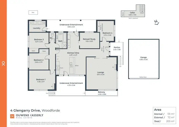 Floorplan of Homely house listing, 4 Glengarry Drive, Woodforde SA 5072