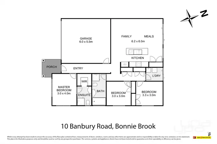 Floorplan of Homely house listing, 10 Banbury Road, Bonnie Brook VIC 3335